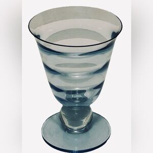 Elegant Blue Glass Goblet